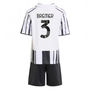 Fotbalové Dres Juventus Gleison Bremer #3 Dětské Domácí Oblečení 2025-26 Krátký Rukáv (+ trenýrky)